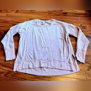 Athleta Women's Pink Crew Neck Cotton Sweatshirt Size Medium‎